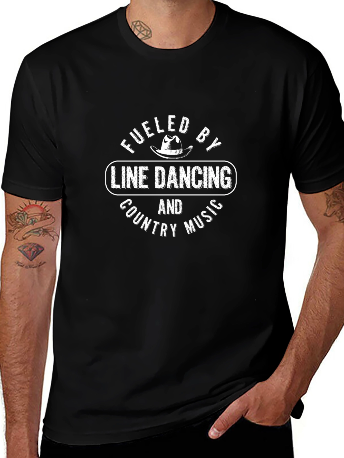 Fueled by Line Dancing Country Music T-Shirt