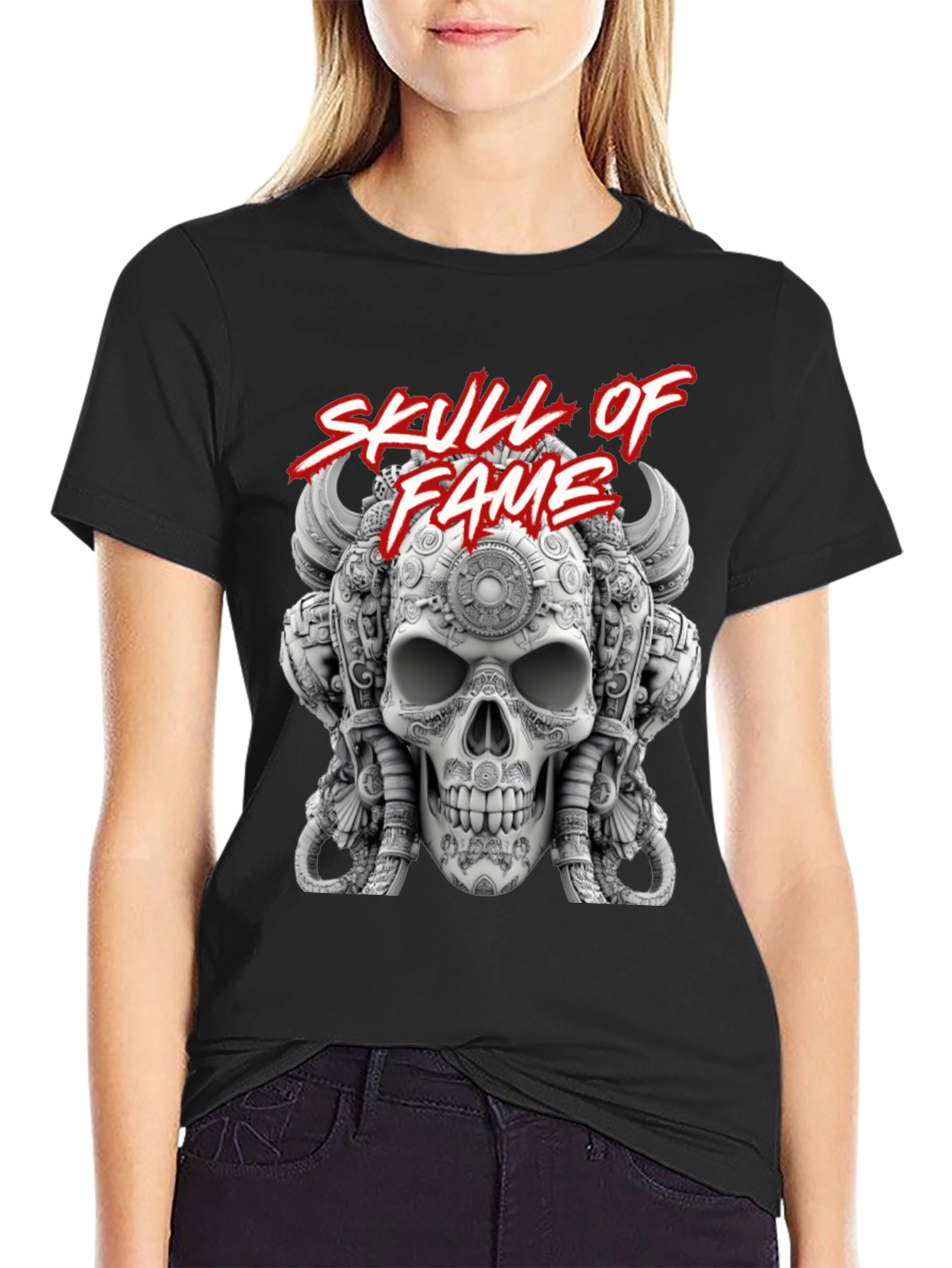 Skull of Fame Graphic Tee - Unique Skull Design