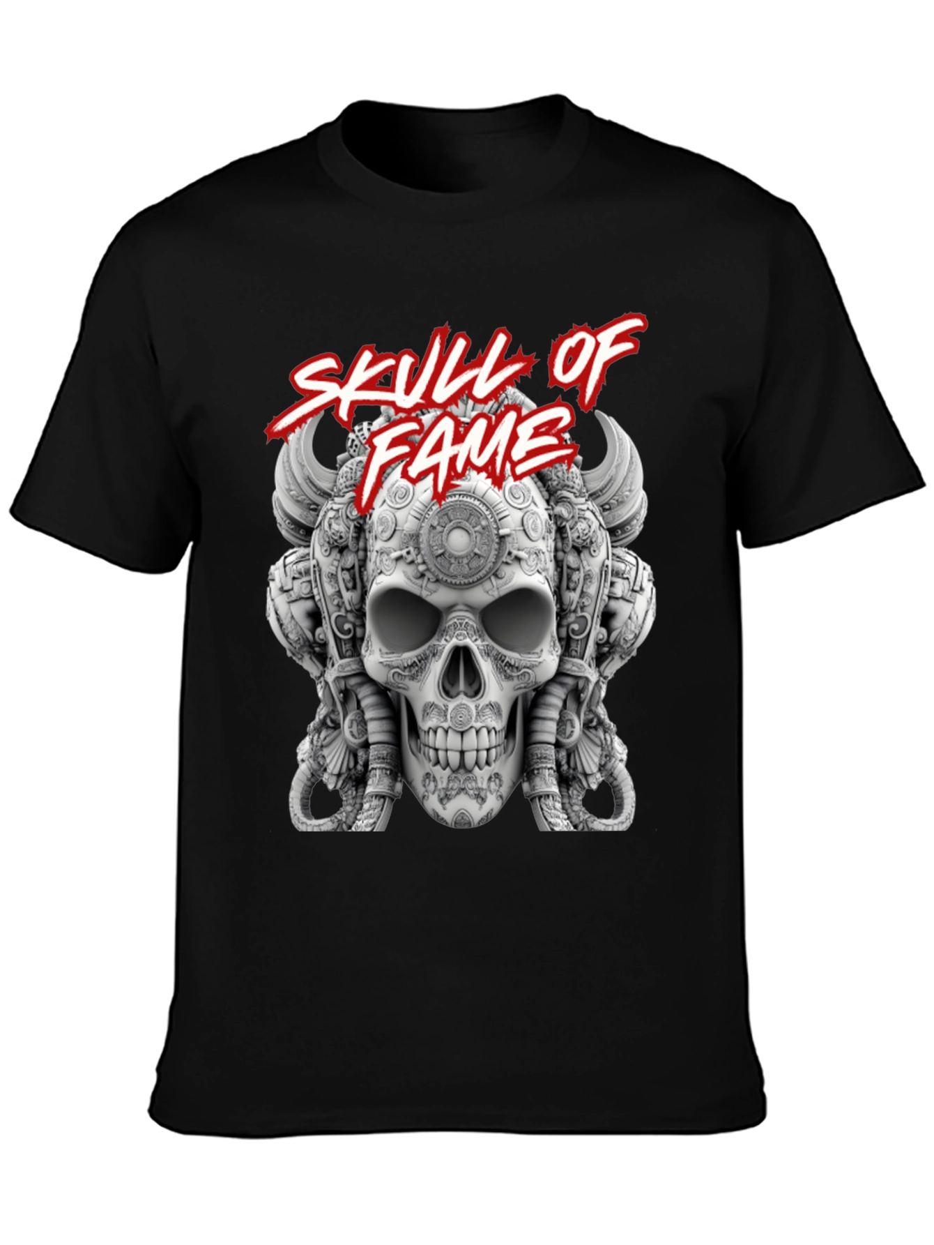 Skull of Fame Graphic Tee - Unique Skull Design