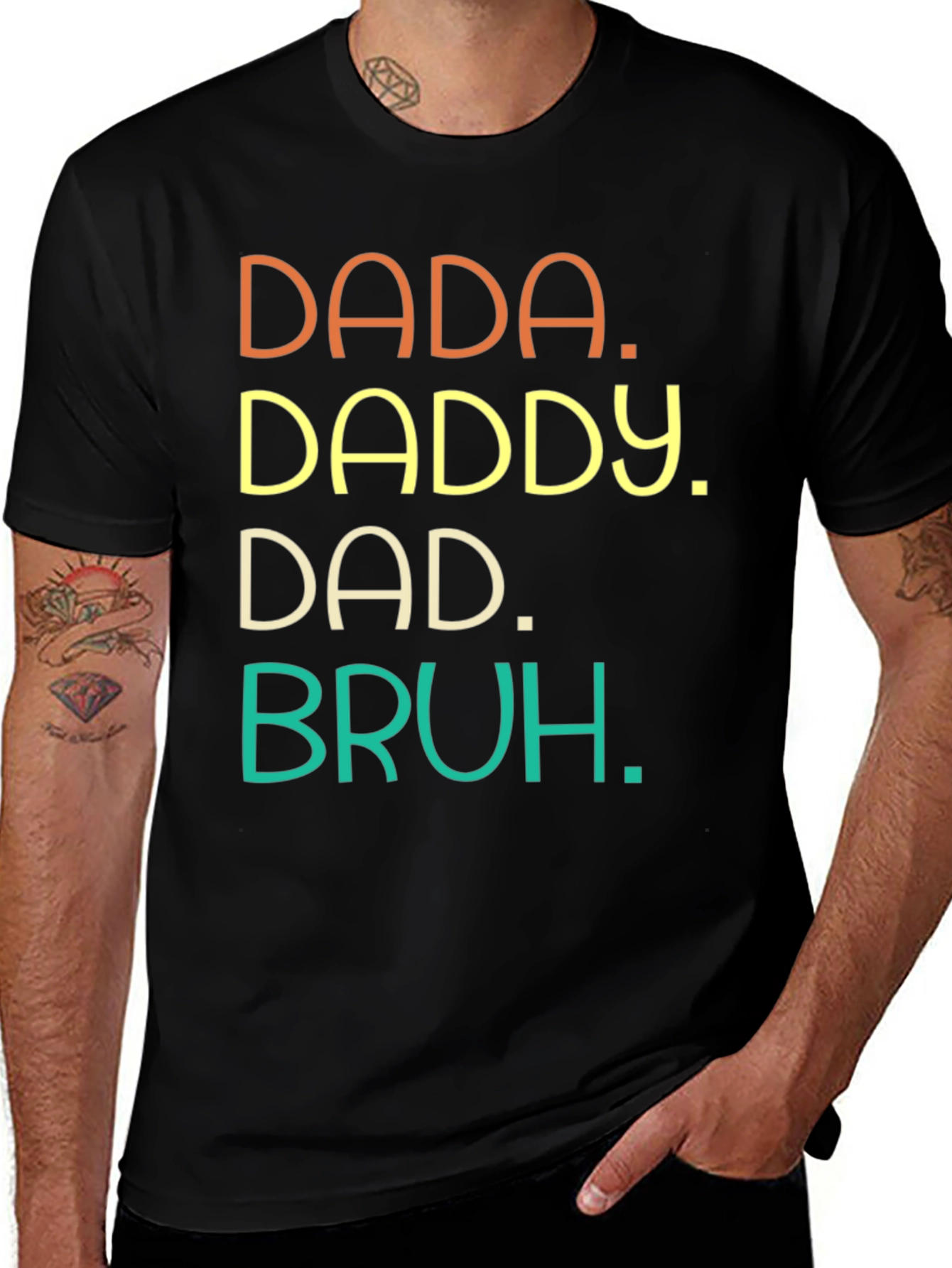 Dada Daddy Dad Bruh Graphic Tee