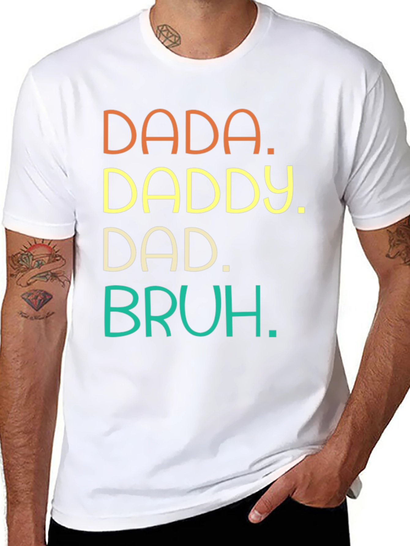 Dada Daddy Dad Bruh Graphic Tee