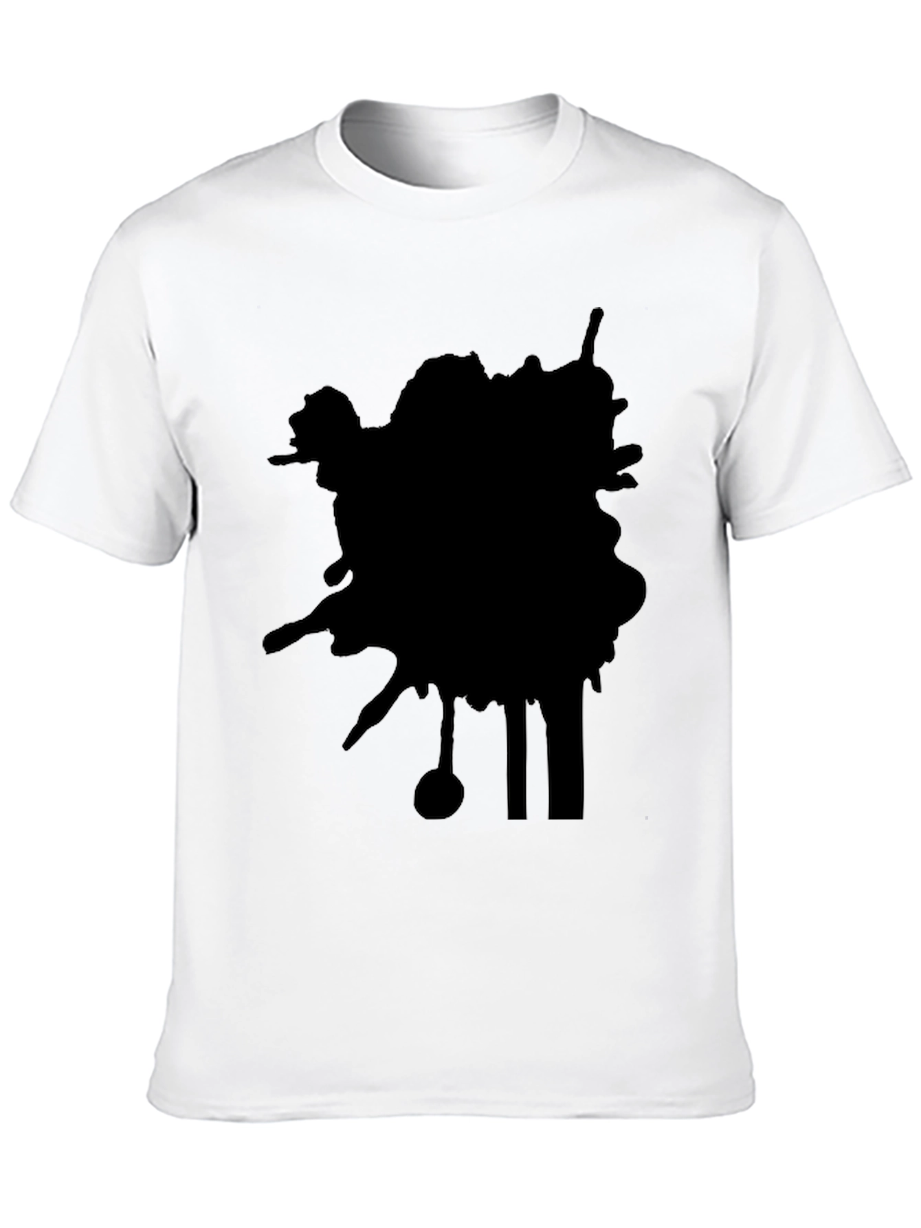 Abstract Black Graphic Tee - Modern Casual Style