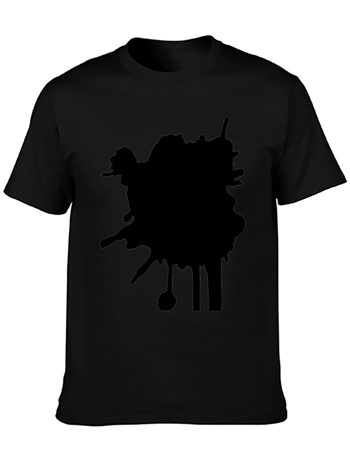 Abstract Black Graphic Tee - Modern Casual Style