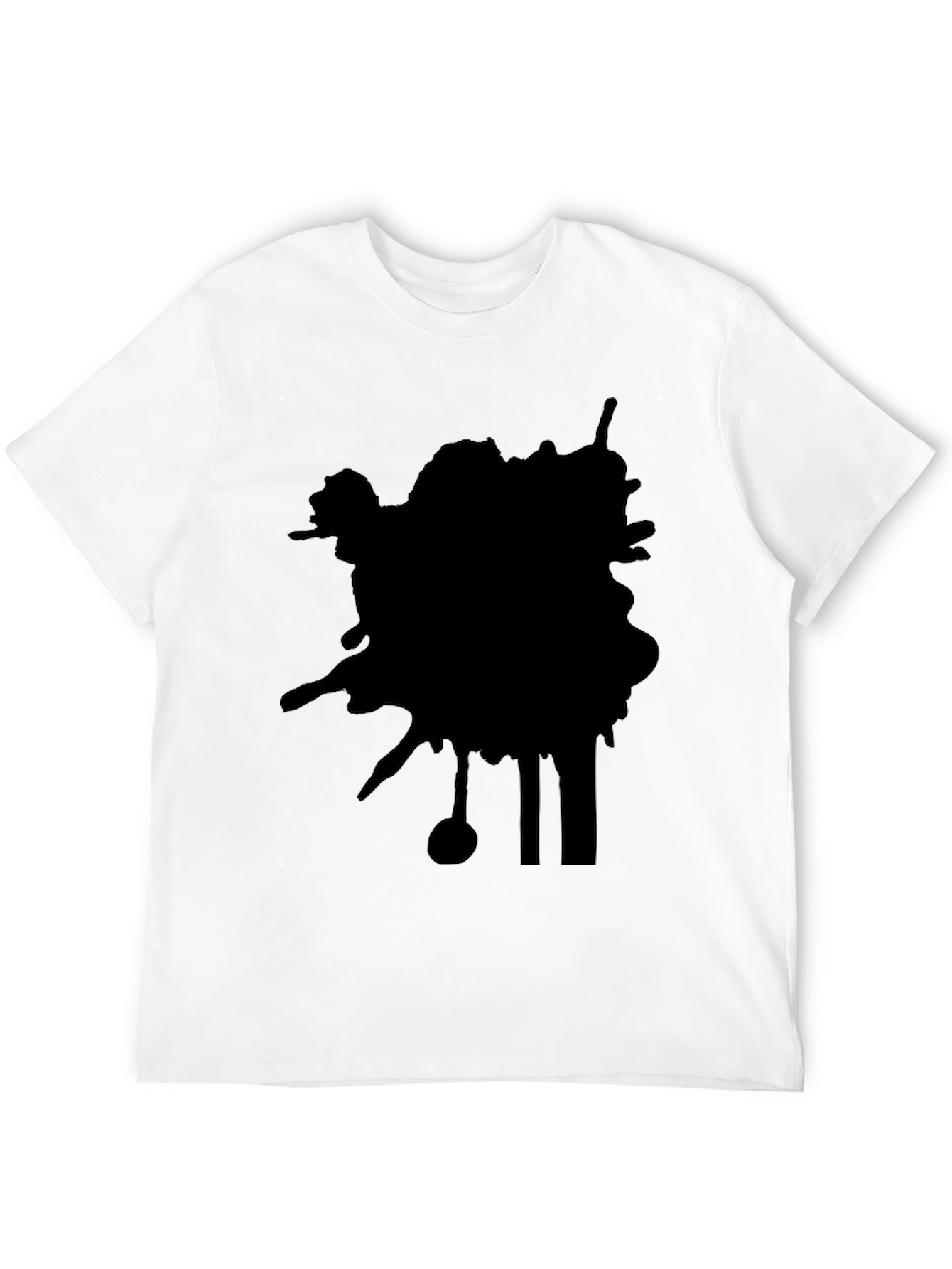 Abstract Black Graphic Tee - Modern Casual Style