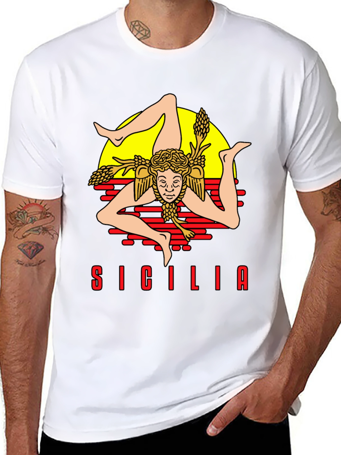 Sicilia Trinacria T-Shirt - Island Pride