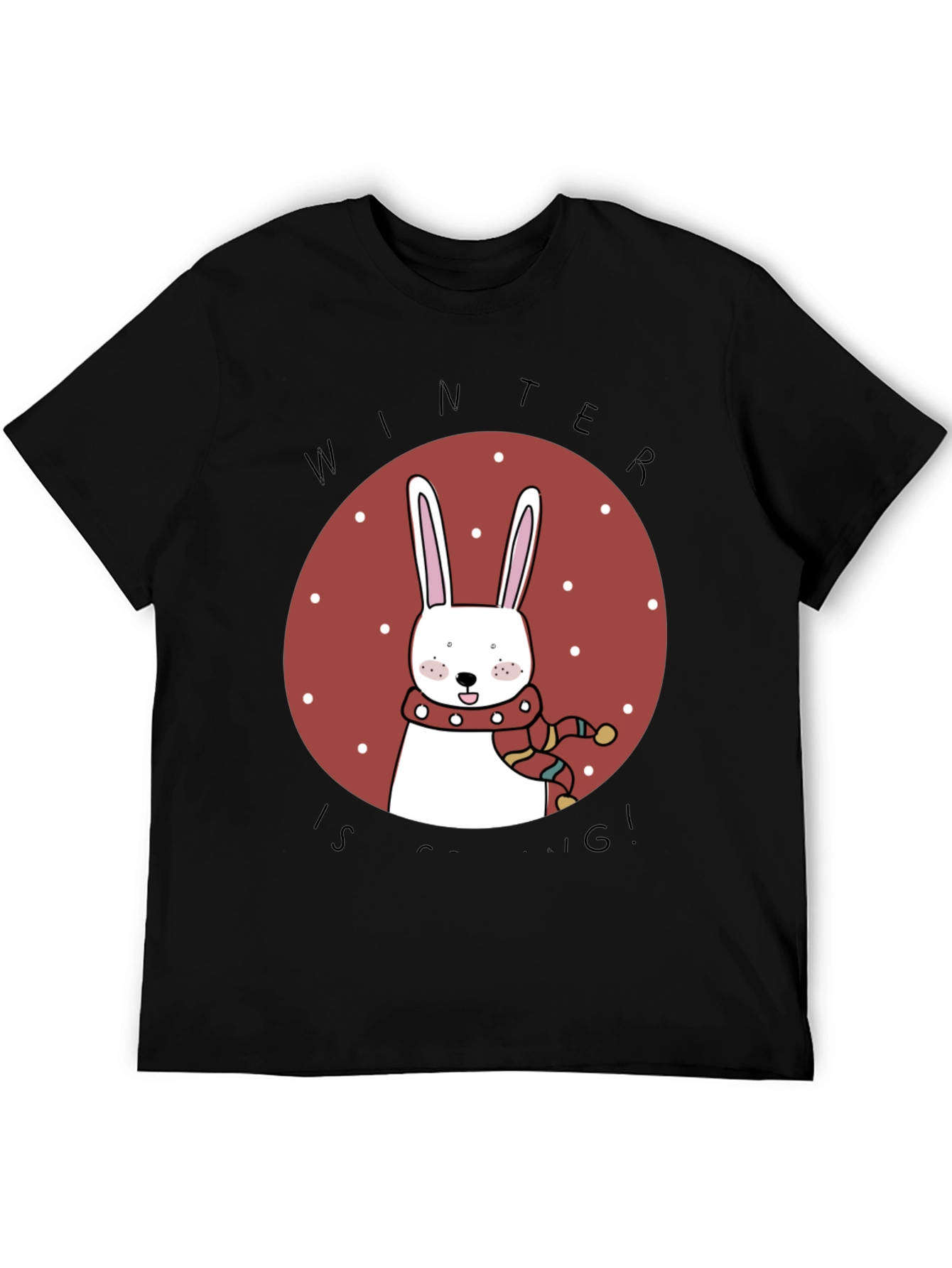 Winter Bunny T-Shirt - Cozy Holiday Style
