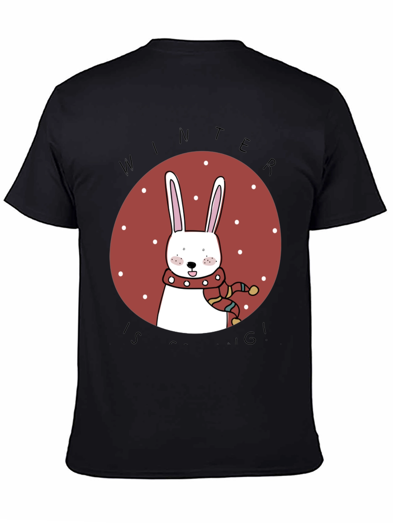 Winter Bunny T-Shirt - Cozy Holiday Style