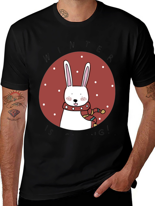 Winter Bunny T-Shirt - Cozy Holiday Style