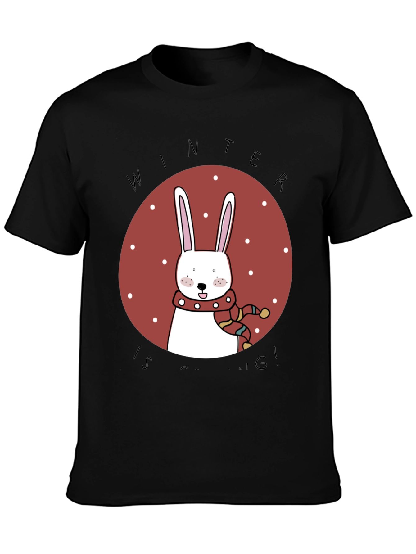 Winter Bunny T-Shirt - Cozy Holiday Style