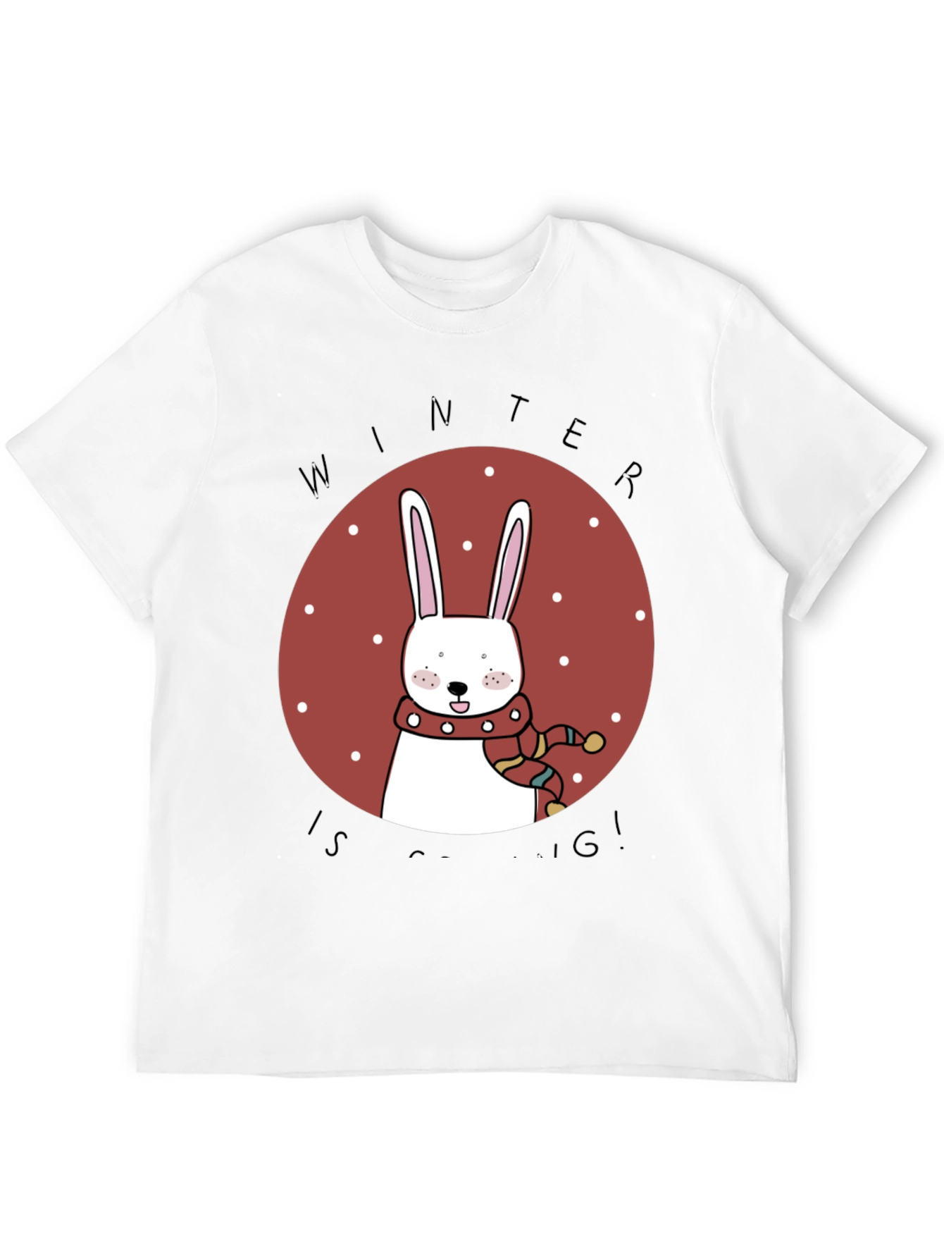 Winter Bunny T-Shirt - Cozy Holiday Style
