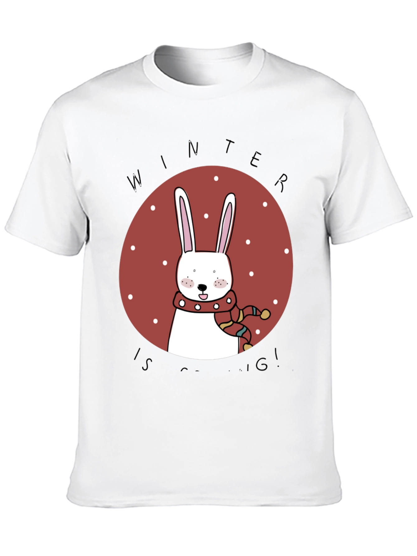 Winter Bunny T-Shirt - Cozy Holiday Style