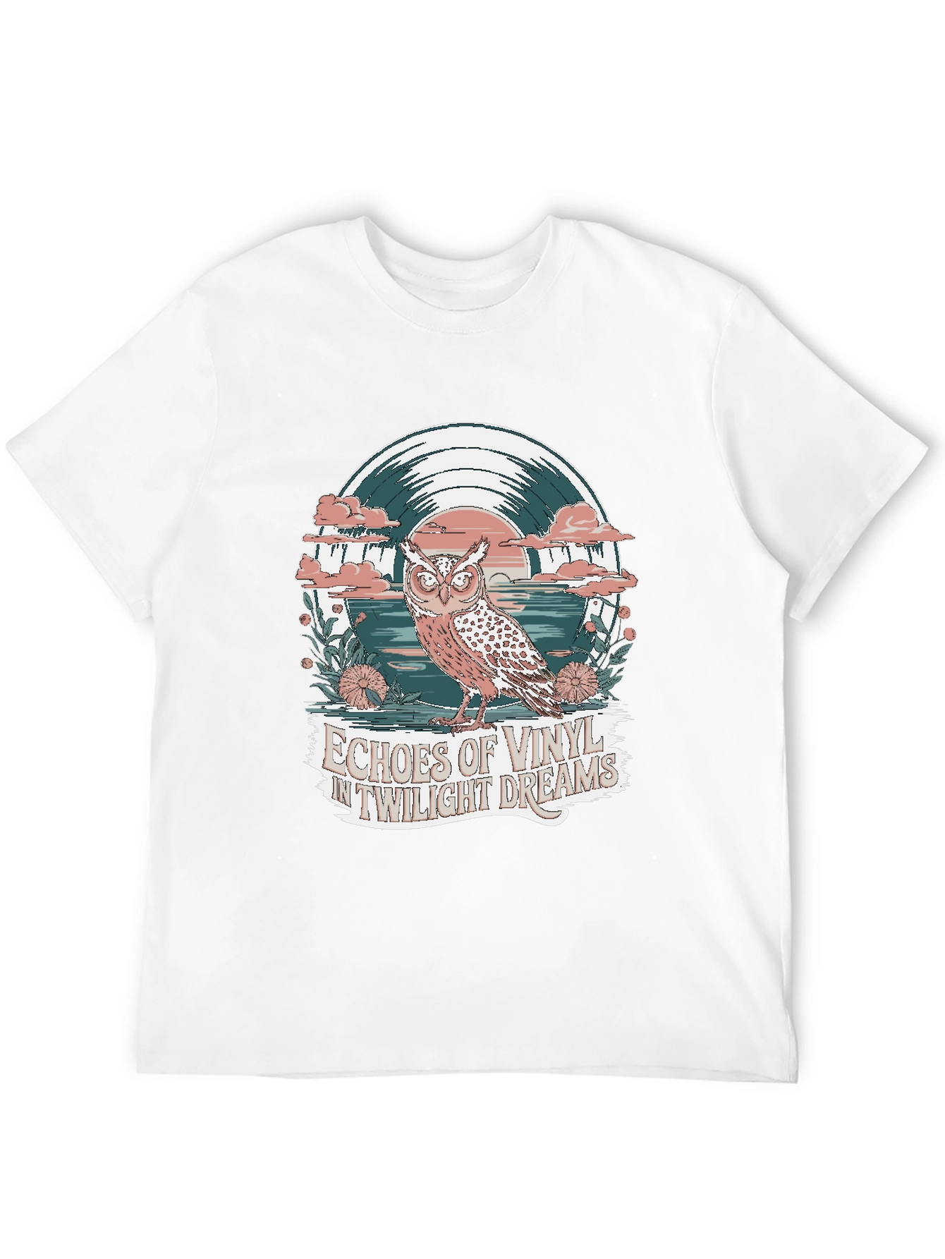 Twilight Dreams Vinyl Owl Graphic Tee