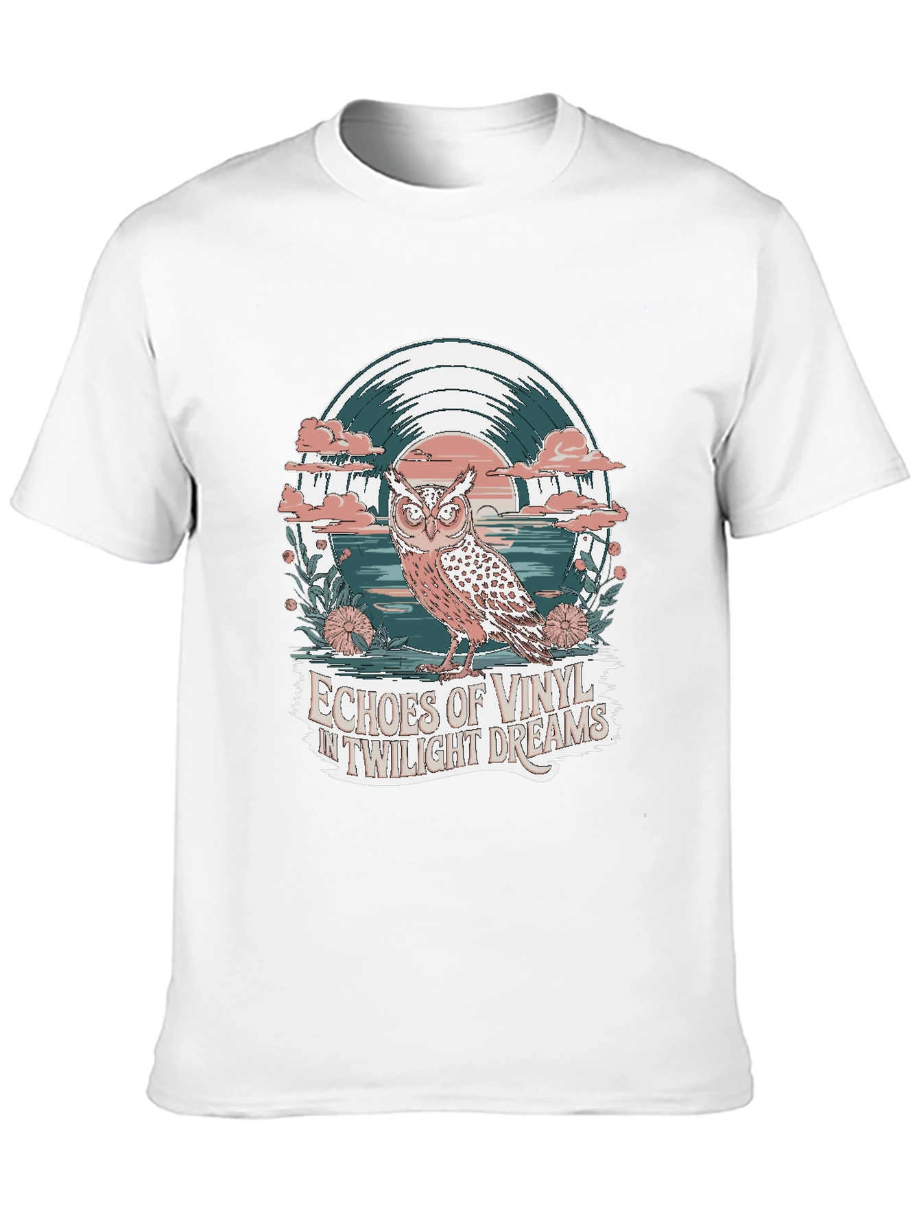 Twilight Dreams Vinyl Owl Graphic Tee