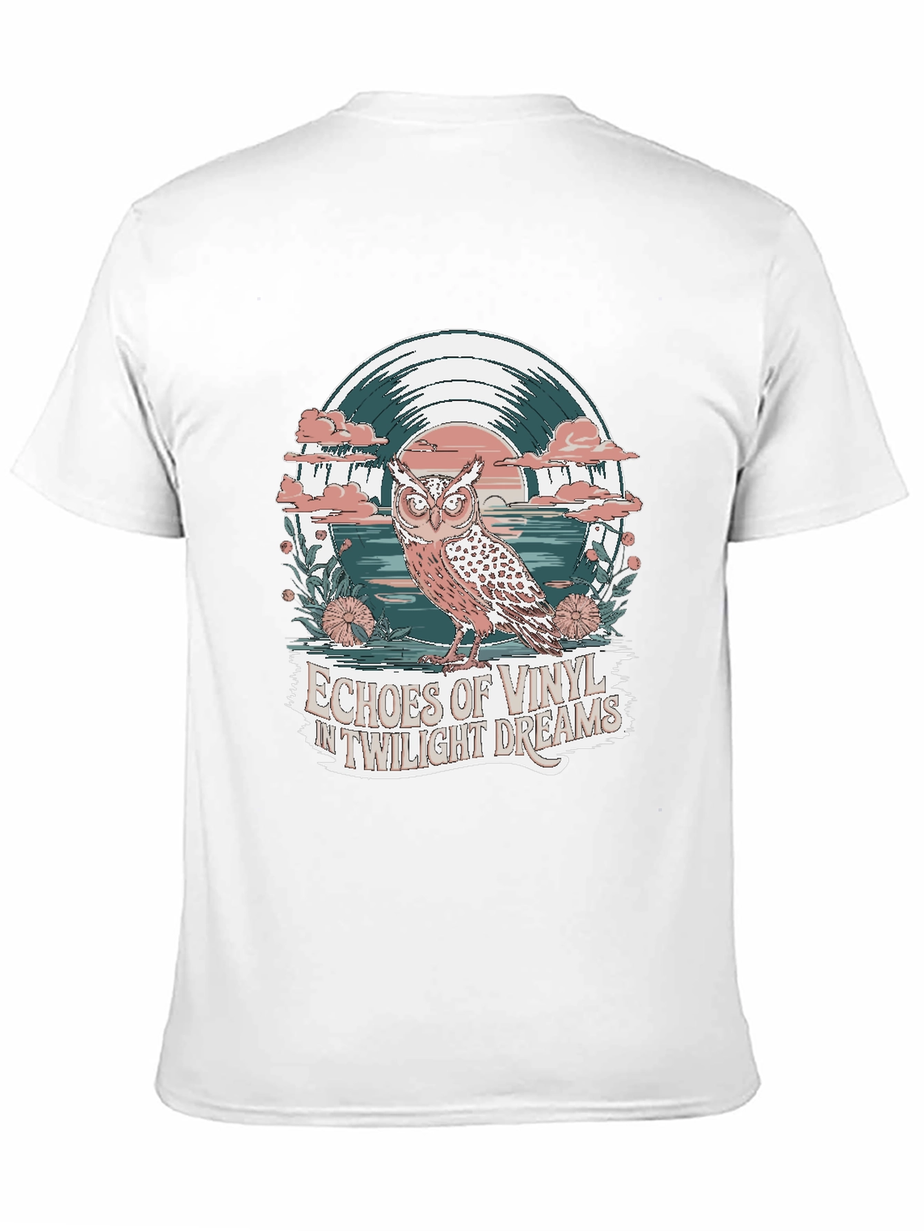Twilight Dreams Vinyl Owl Graphic Tee