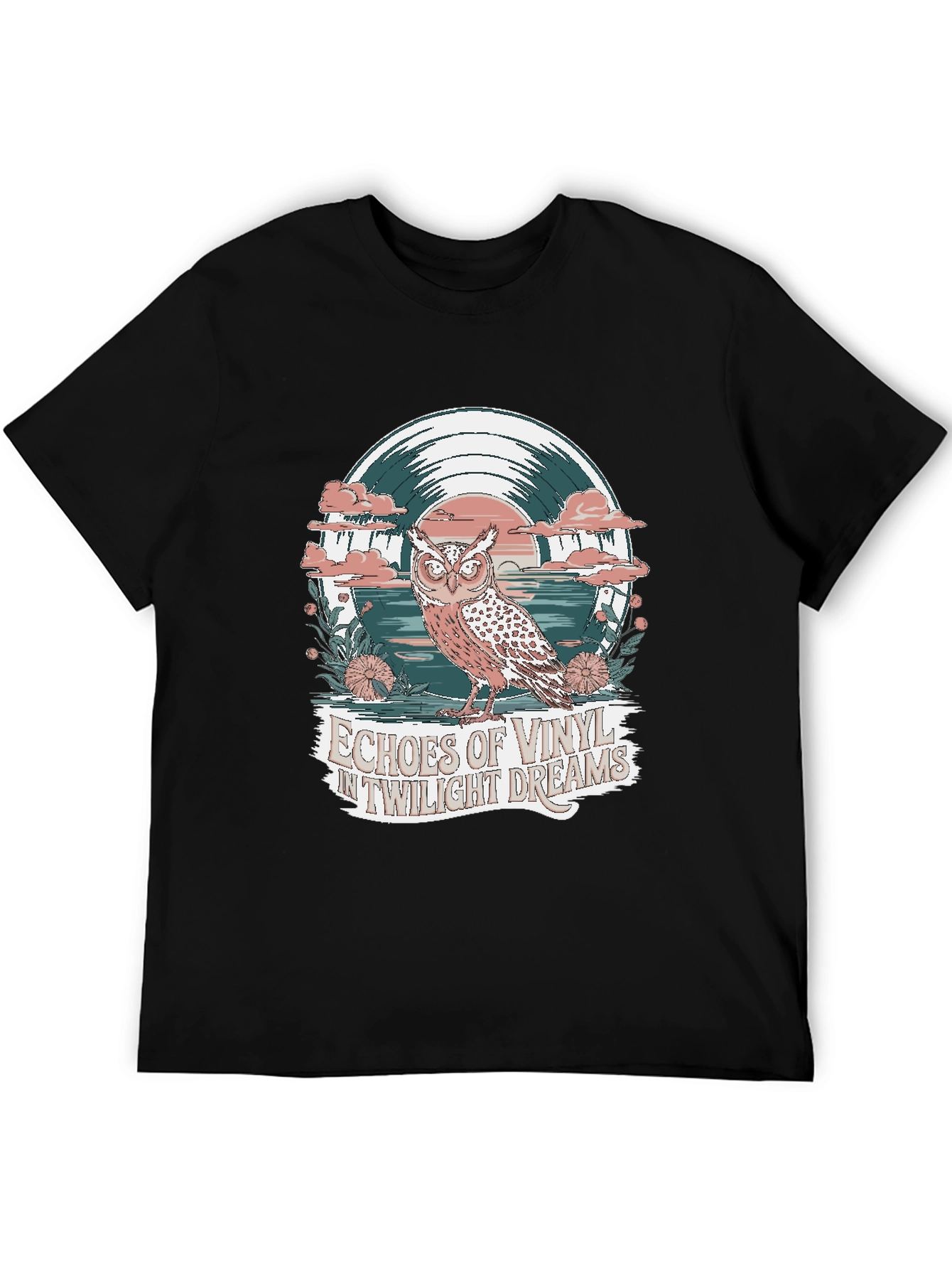 Twilight Dreams Vinyl Owl Graphic Tee