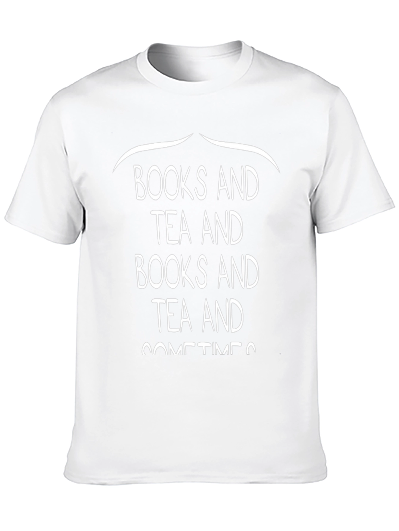 Books and Tea Graphic Tee - Unisex Black T-Shirt