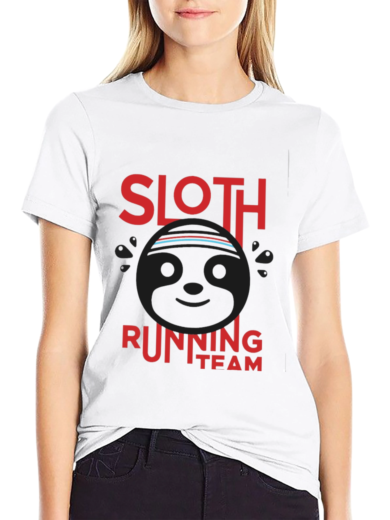 Sloth Running Team Graphic T-Shirt