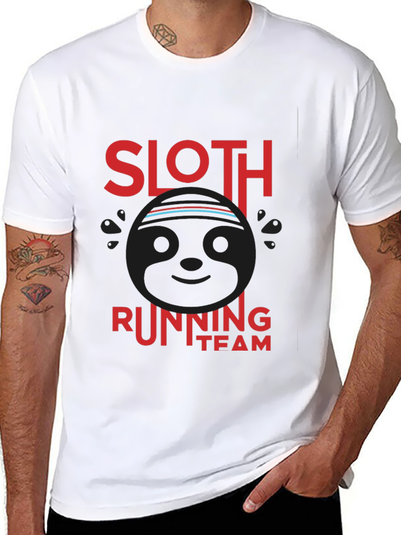 Sloth Running Team Graphic T-Shirt