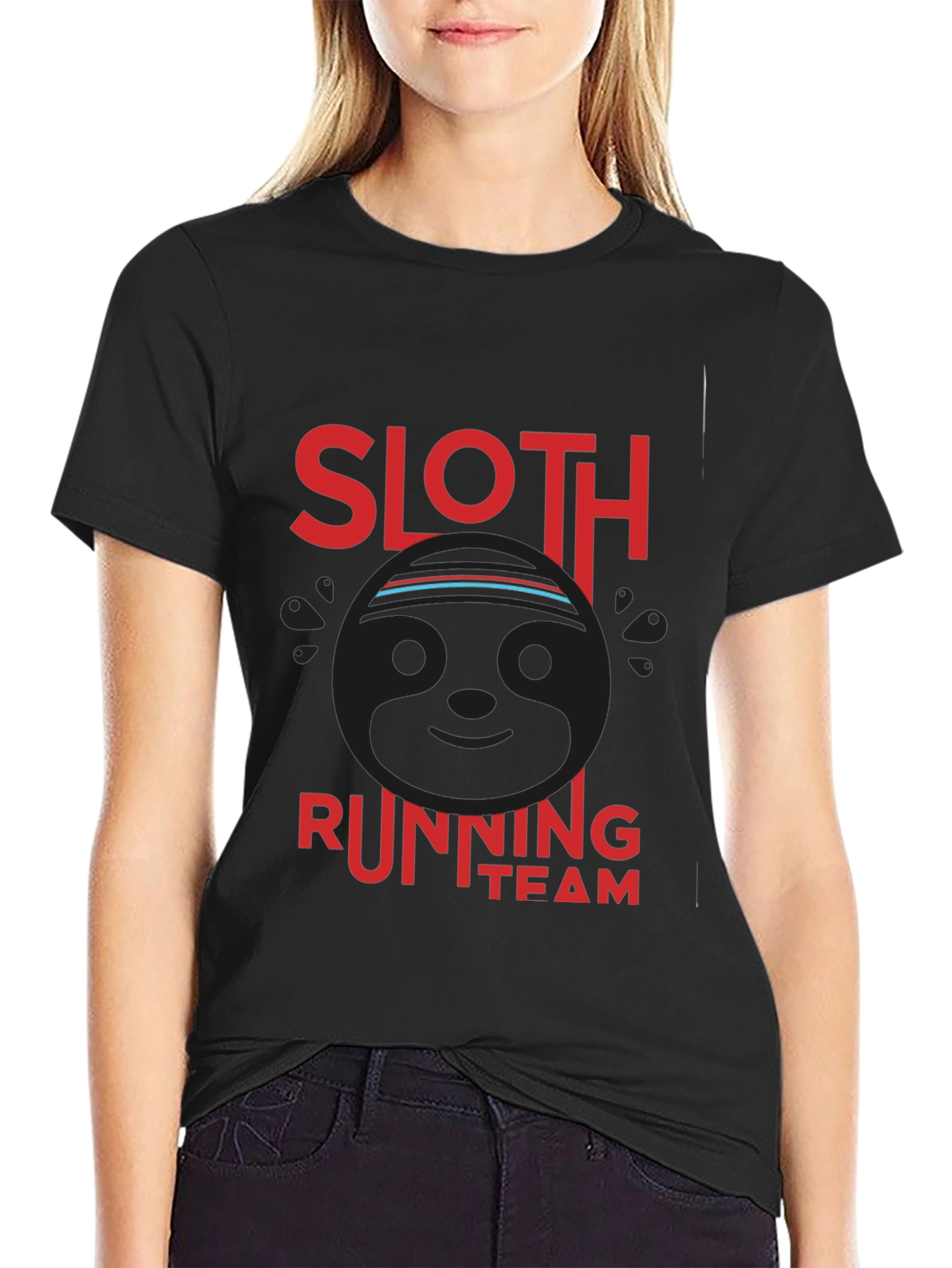 Sloth Running Team Graphic T-Shirt
