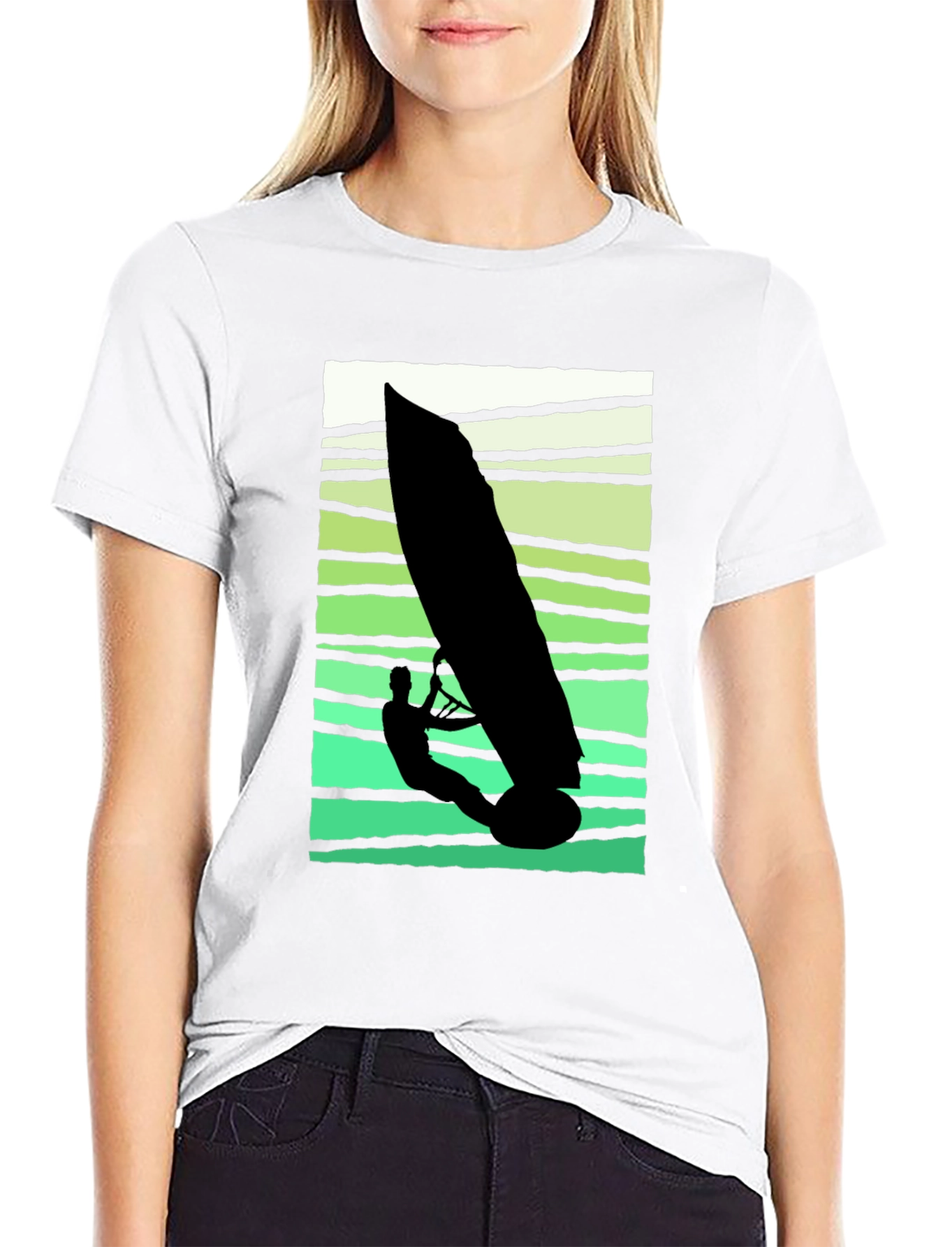 Windsurfer Graphic Tee - Cool Summer Vibes