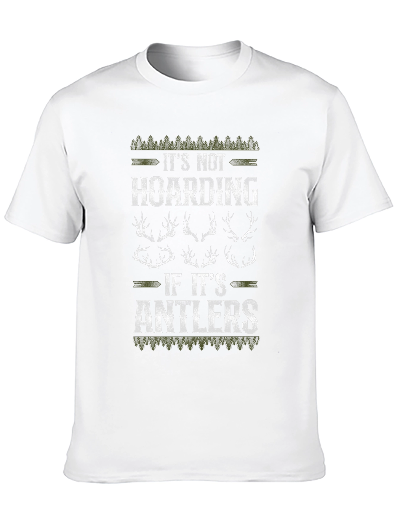Its Not Hoarding Antlers Graphic Tee