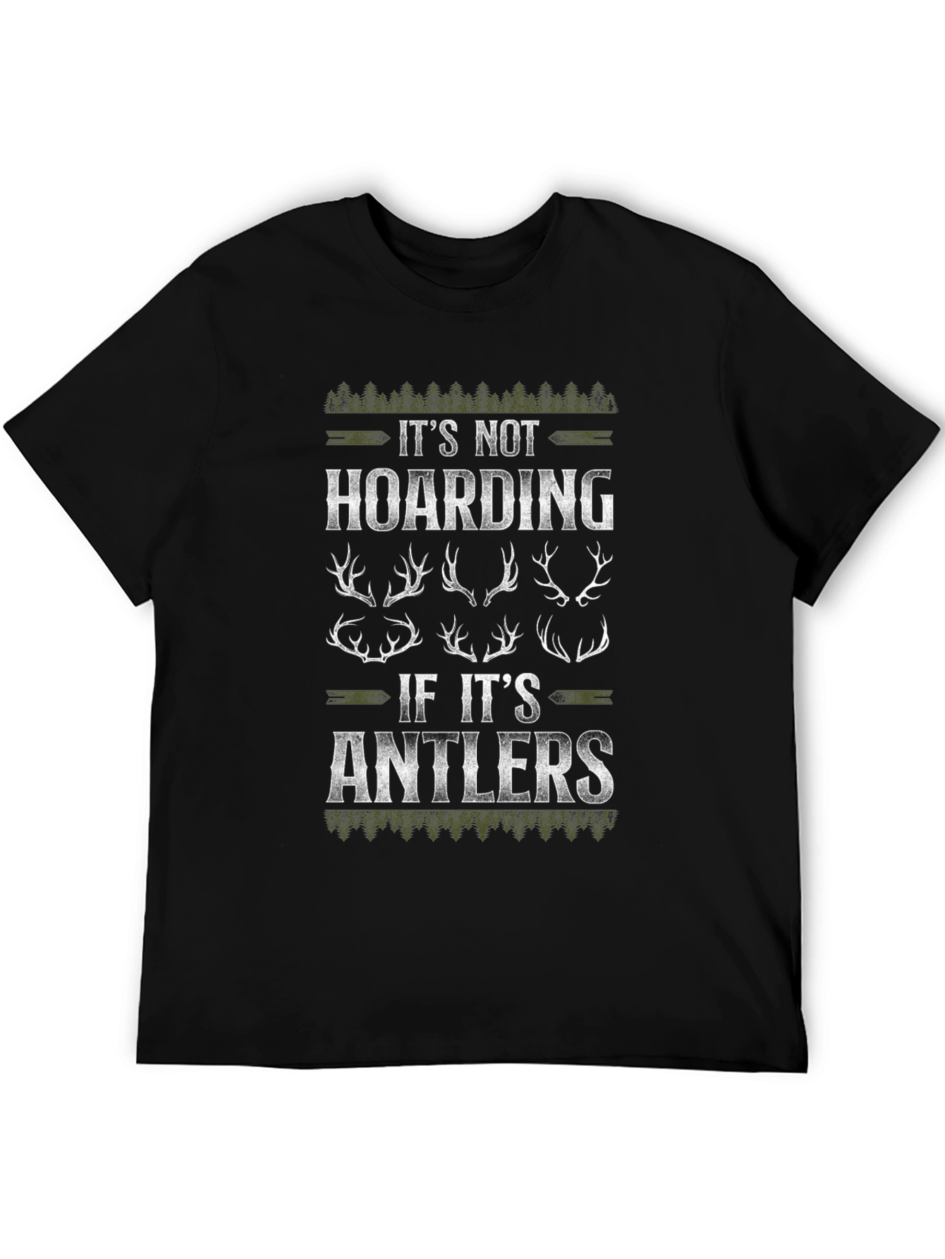 Its Not Hoarding Antlers Graphic Tee