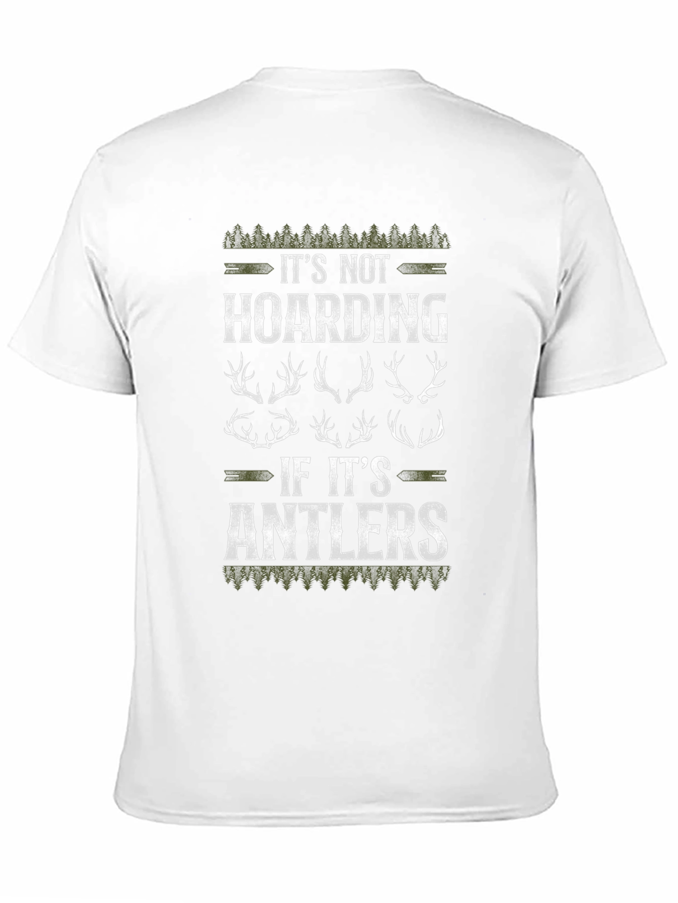 Its Not Hoarding Antlers Graphic Tee