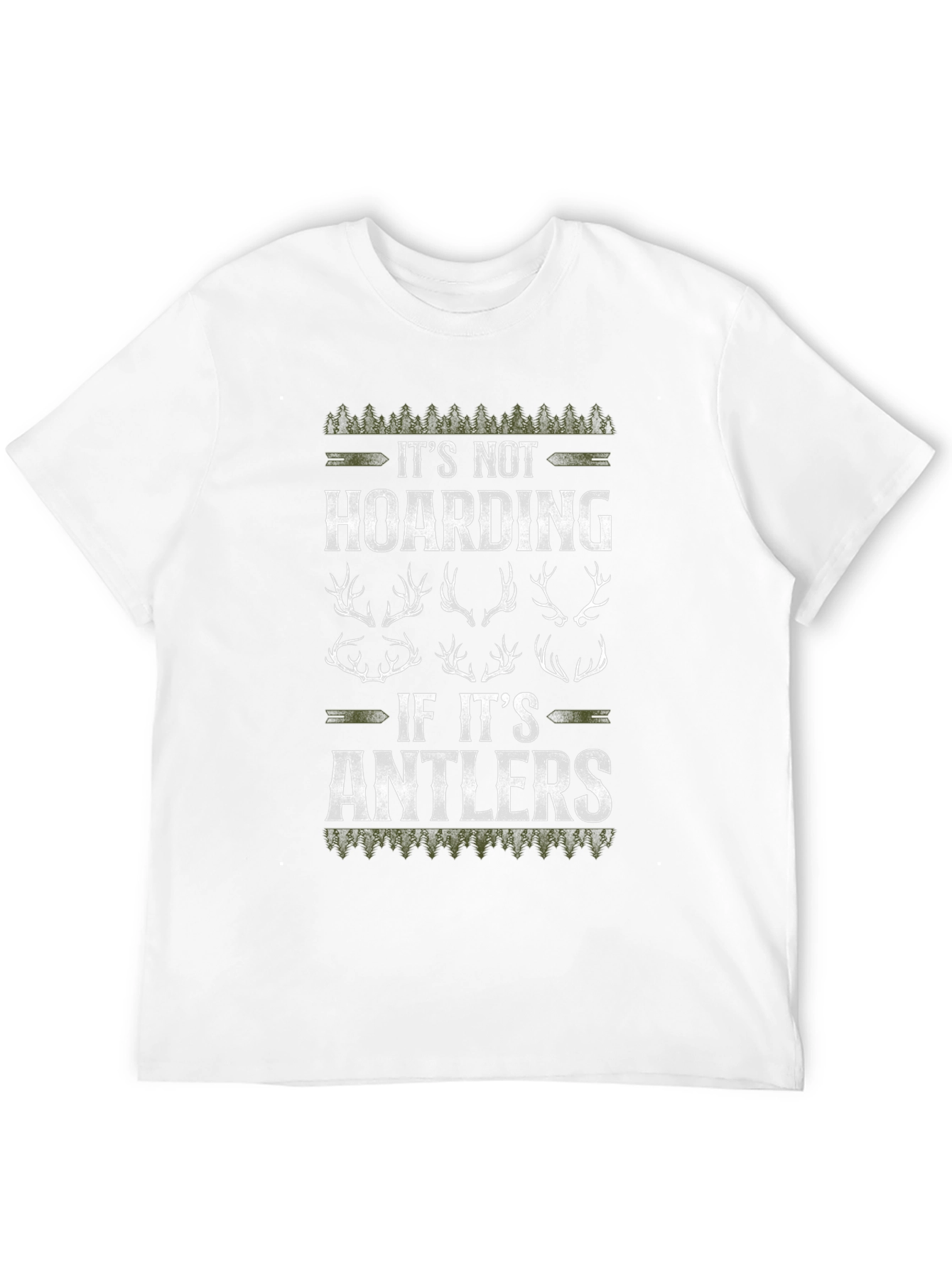 Its Not Hoarding Antlers Graphic Tee