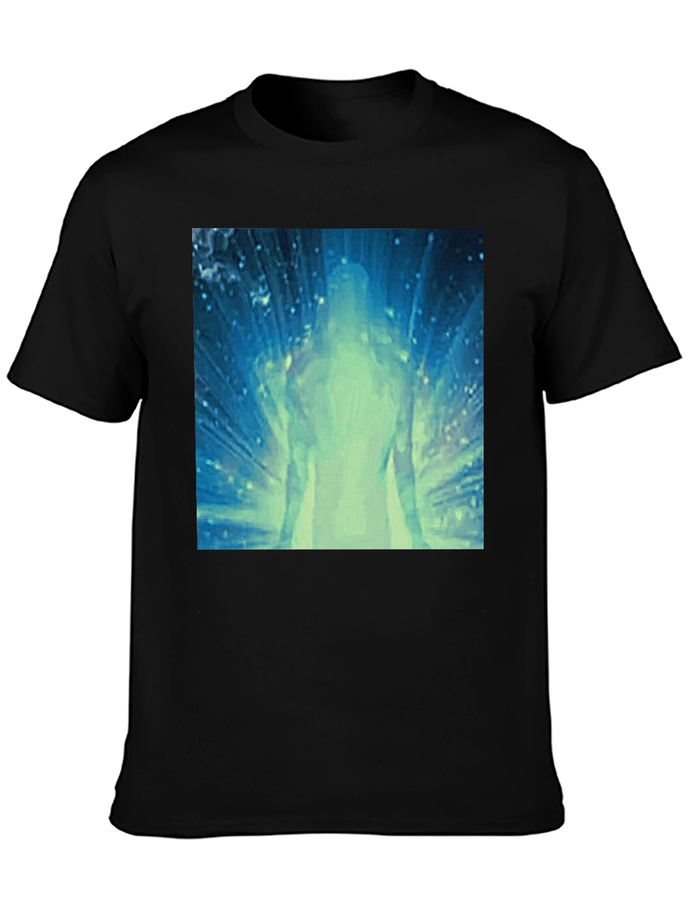 Enlightened Figure Graphic Black Tee