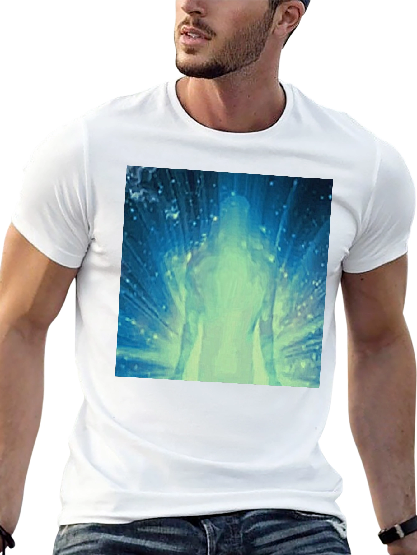 Enlightened Figure Graphic Black Tee