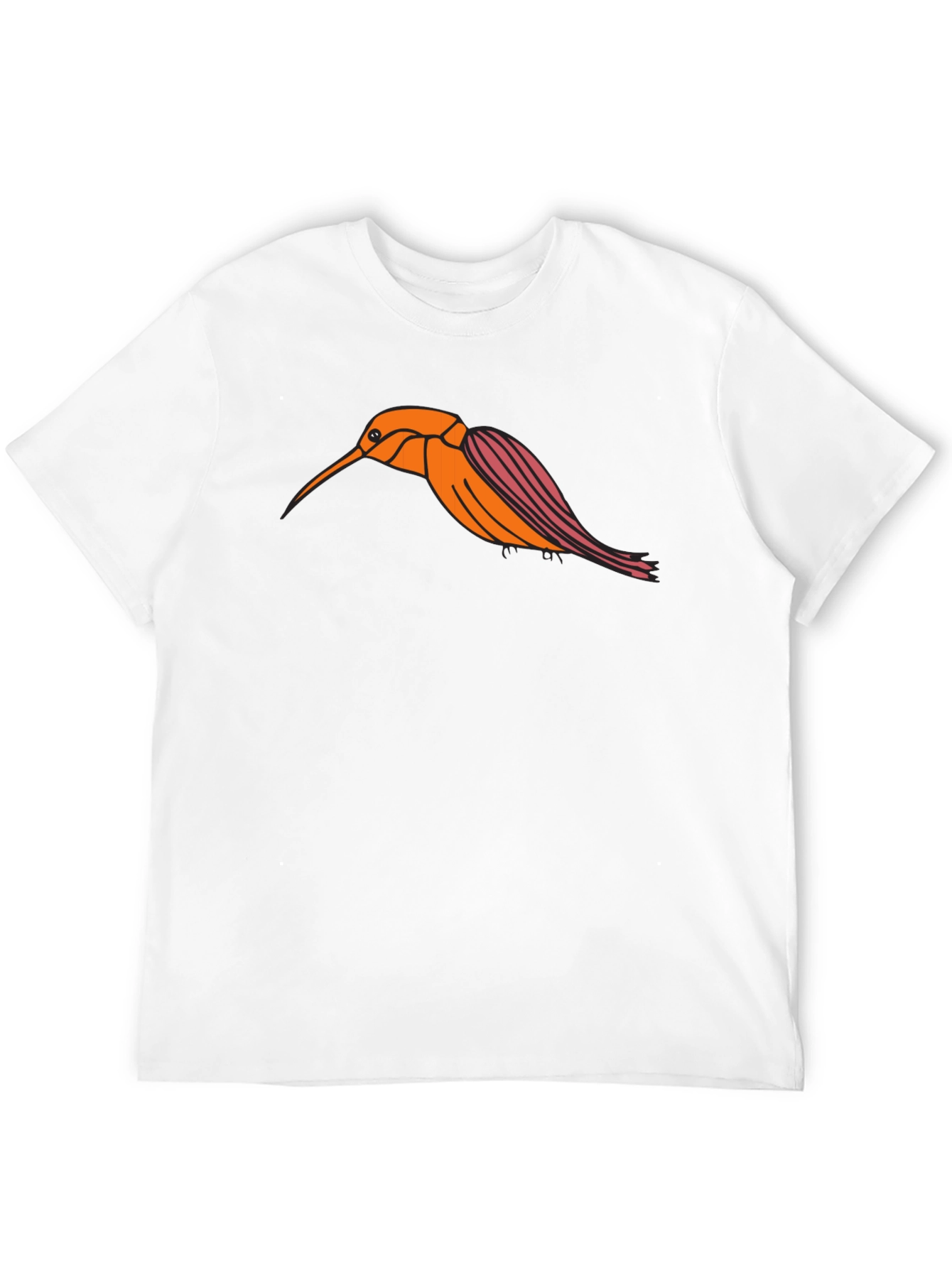 Hummingbird Graphic Tee - Stylish Black T-Shirt
