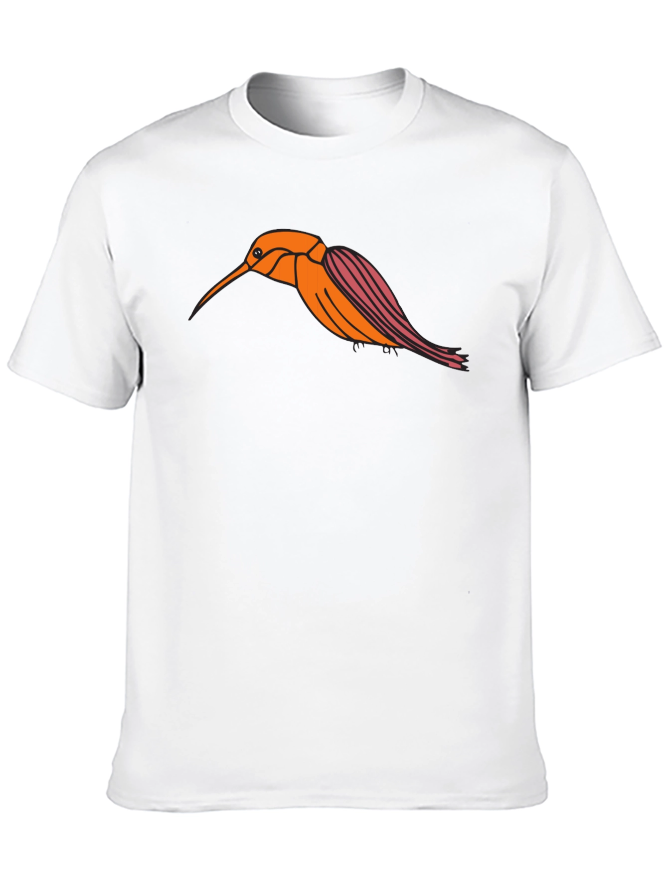 Hummingbird Graphic Tee - Stylish Black T-Shirt