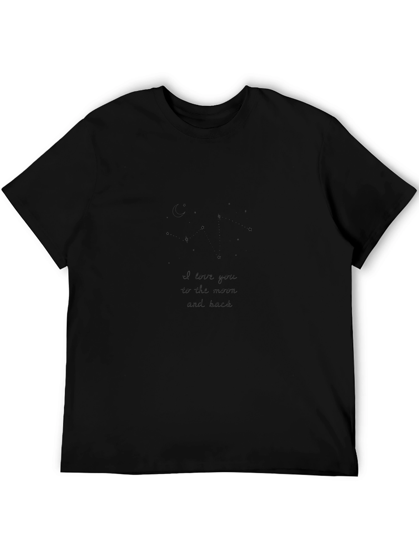 Love You to the Moon and Back Black Tee