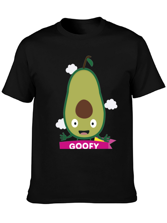 Goofy Avocado Graphic Tee - Fun & Quirky Style