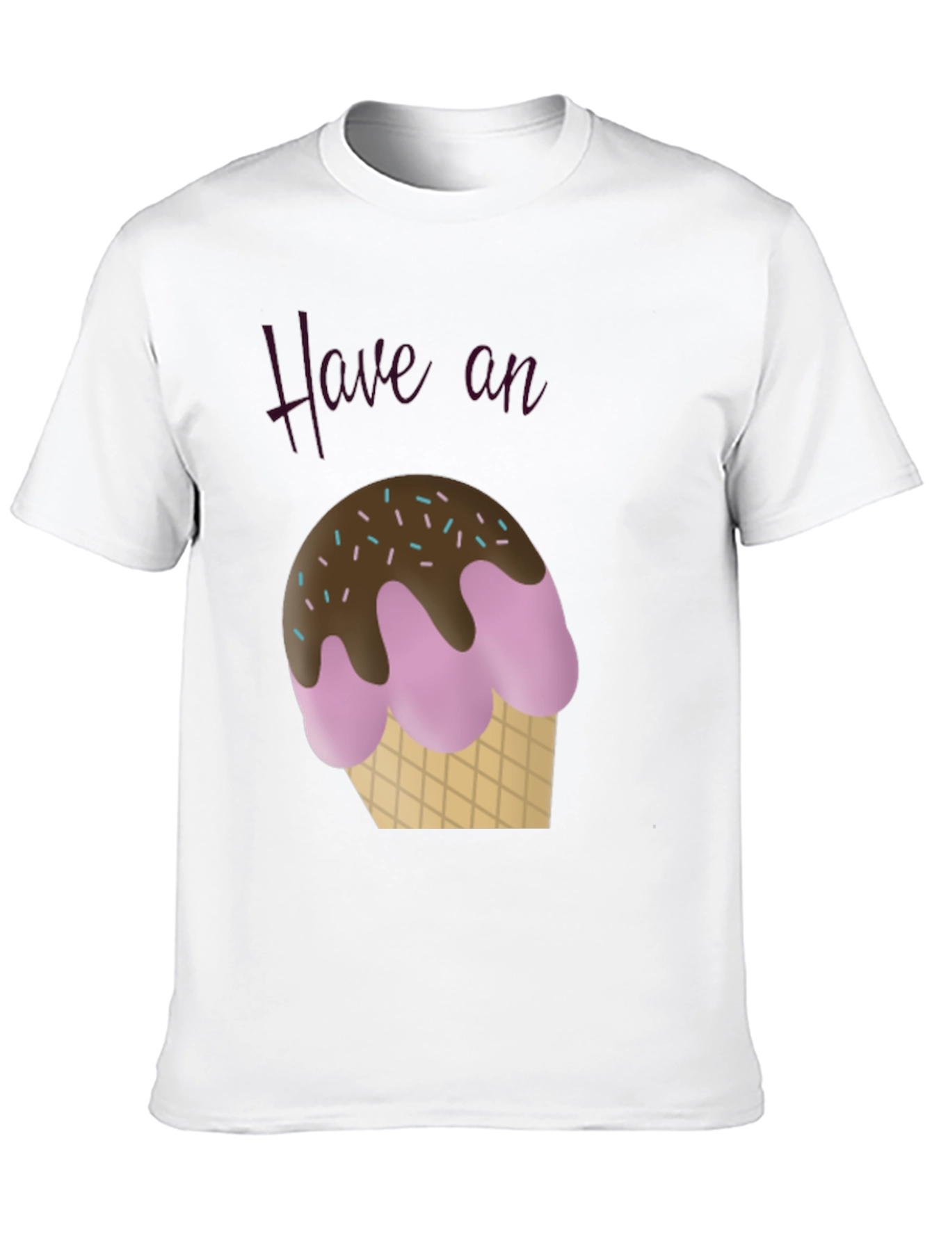 Have an Ice Cream T-Shirt - Casual Black Tee
