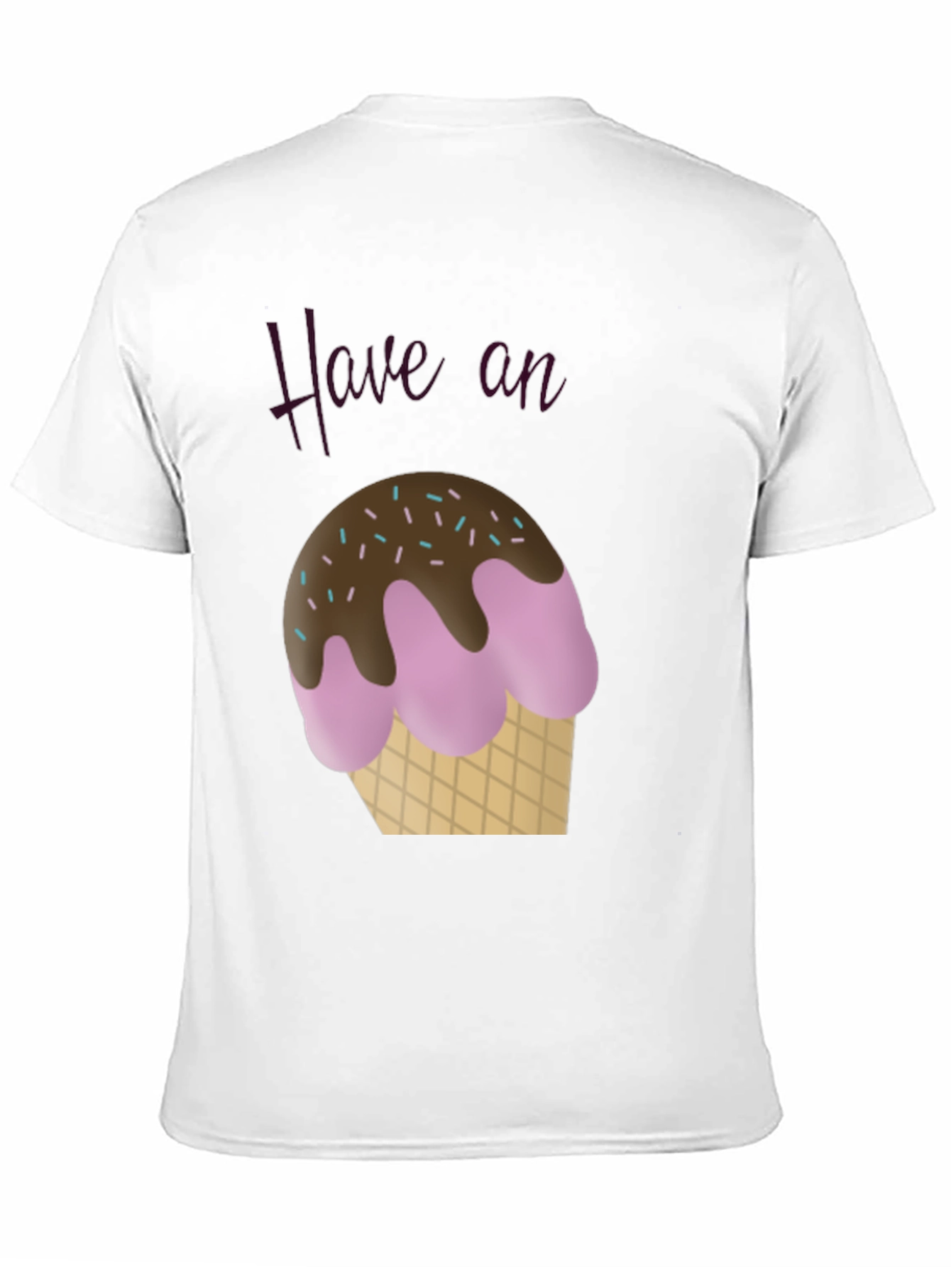 Have an Ice Cream T-Shirt - Casual Black Tee