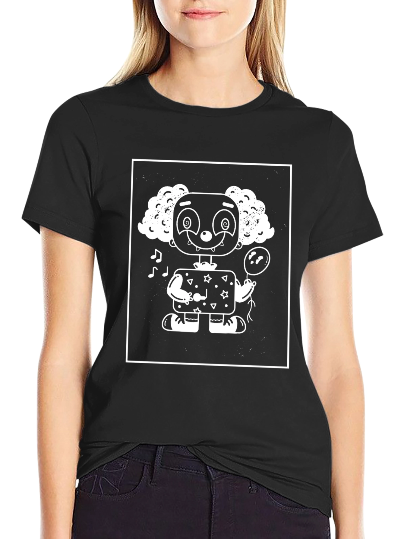 Clown Graphic Tee - Black Unisex T-Shirt