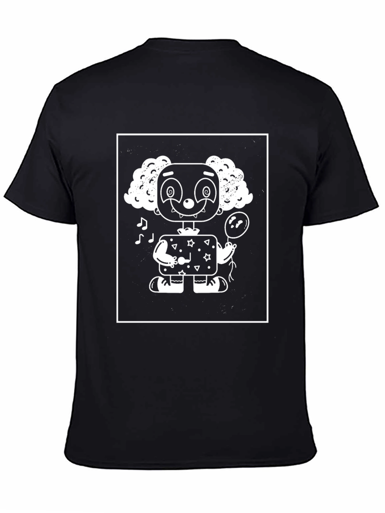 Clown Graphic Tee - Black Unisex T-Shirt