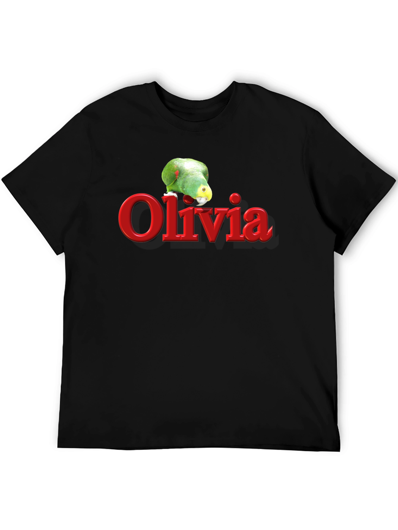 Olivia Parrot Graphic T-Shirt - Personalized Gift