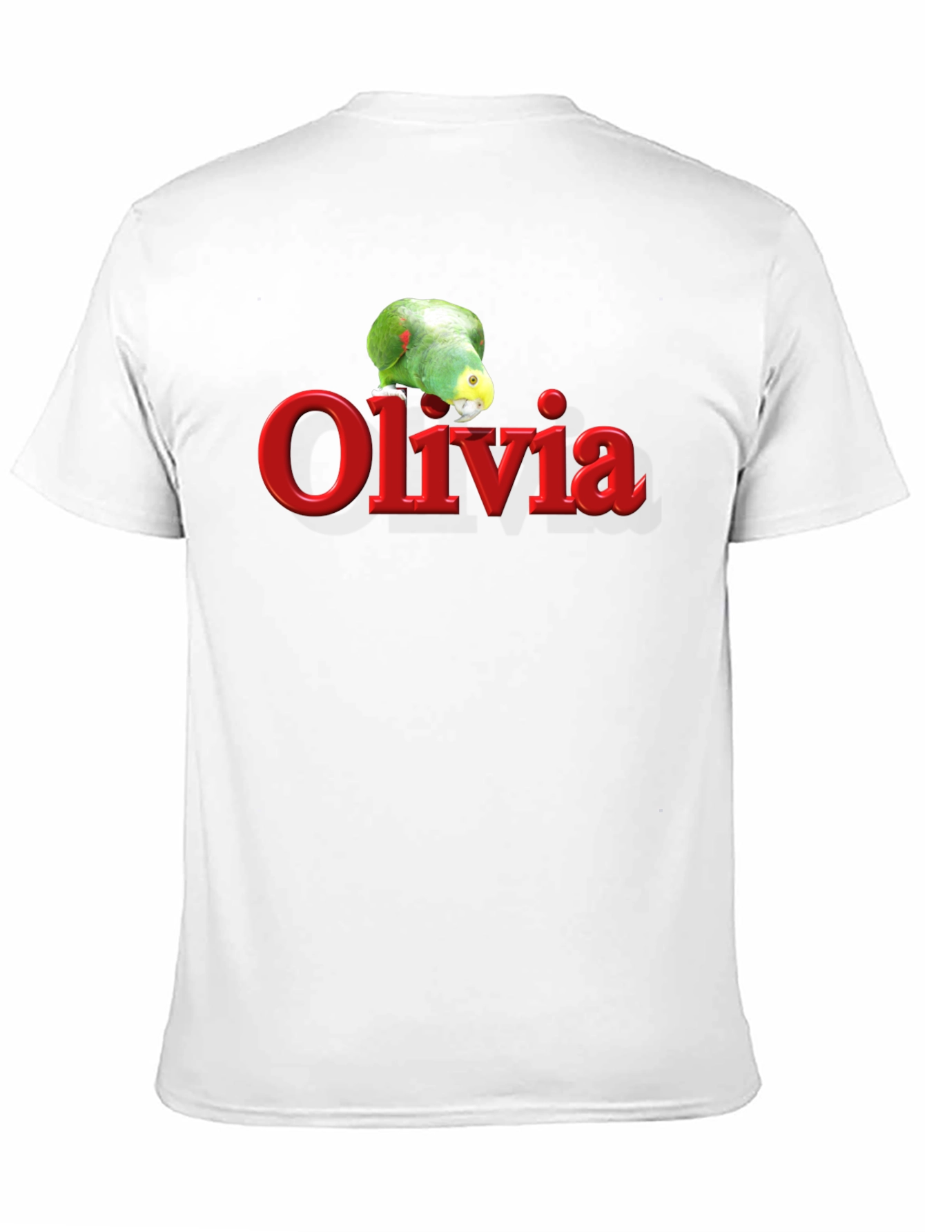 Olivia Parrot Graphic T-Shirt - Personalized Gift
