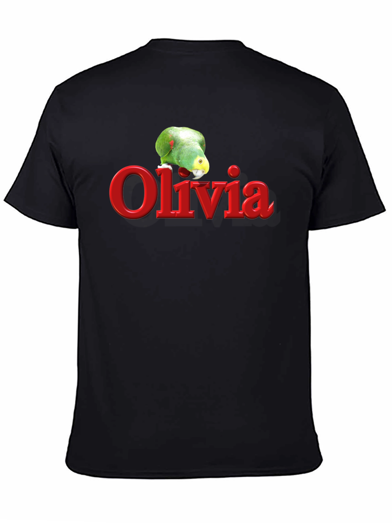 Olivia Parrot Graphic T-Shirt - Personalized Gift