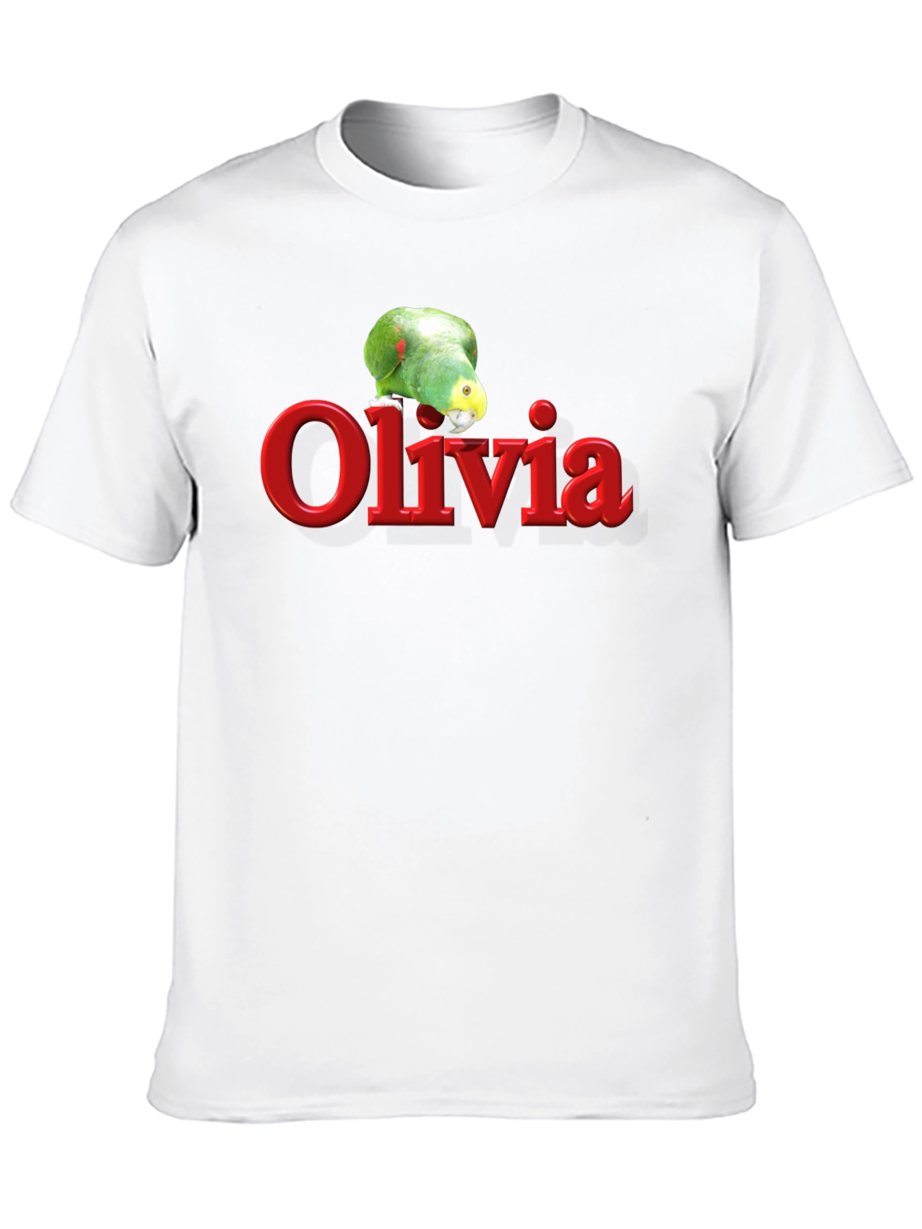 Olivia Parrot Graphic T-Shirt - Personalized Gift