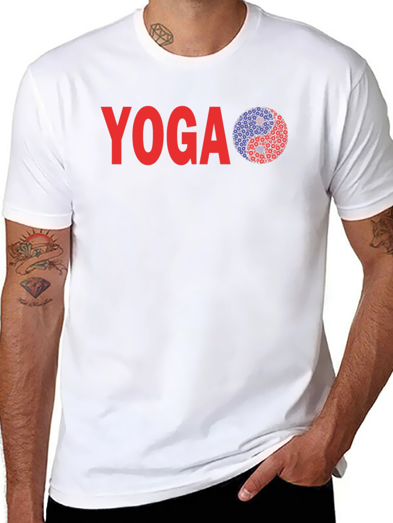 Yoga Yin Yang Graphic Tee - Relaxed Fit