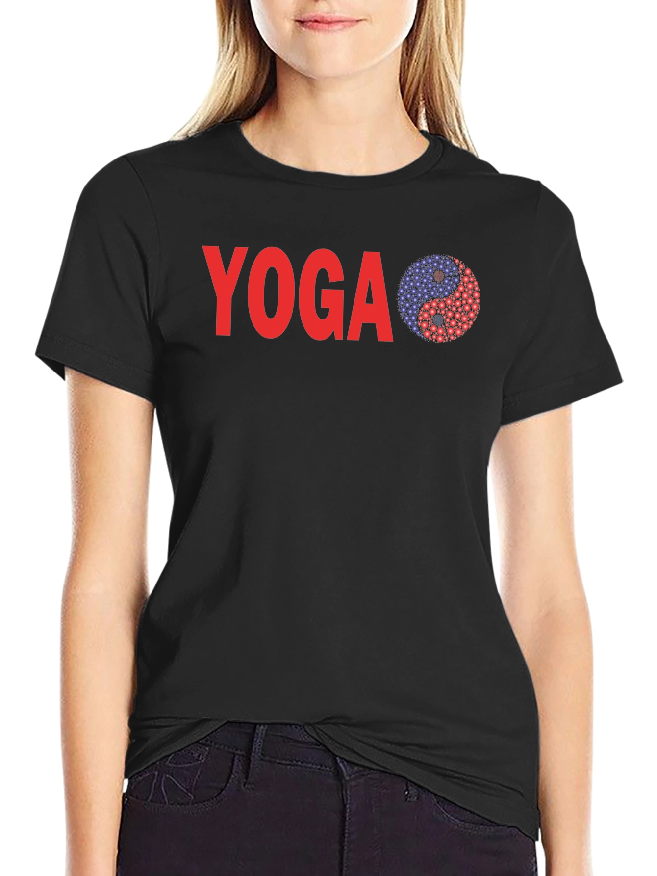 Yoga Yin Yang Graphic Tee - Relaxed Fit