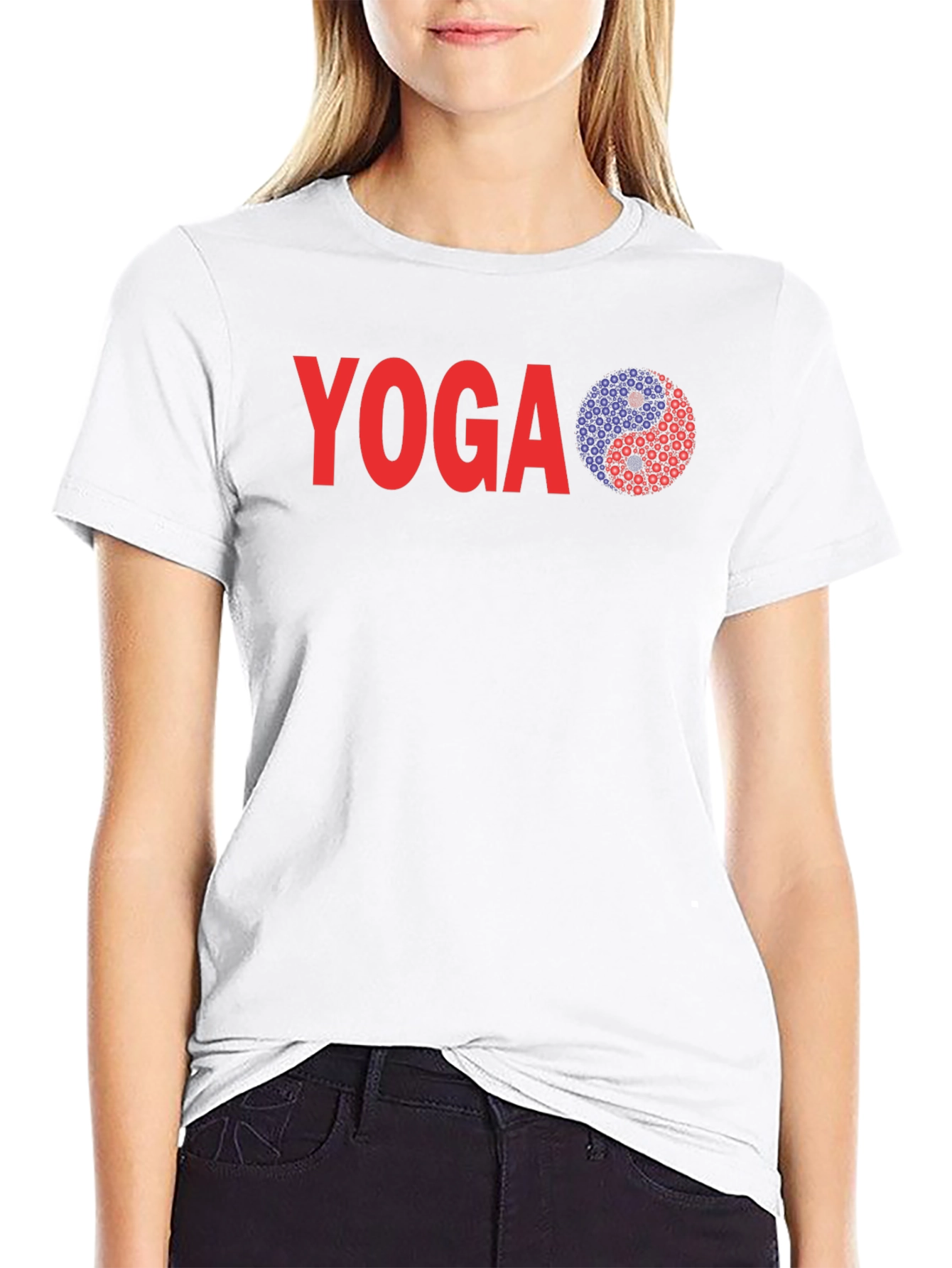 Yoga Yin Yang Graphic Tee - Relaxed Fit