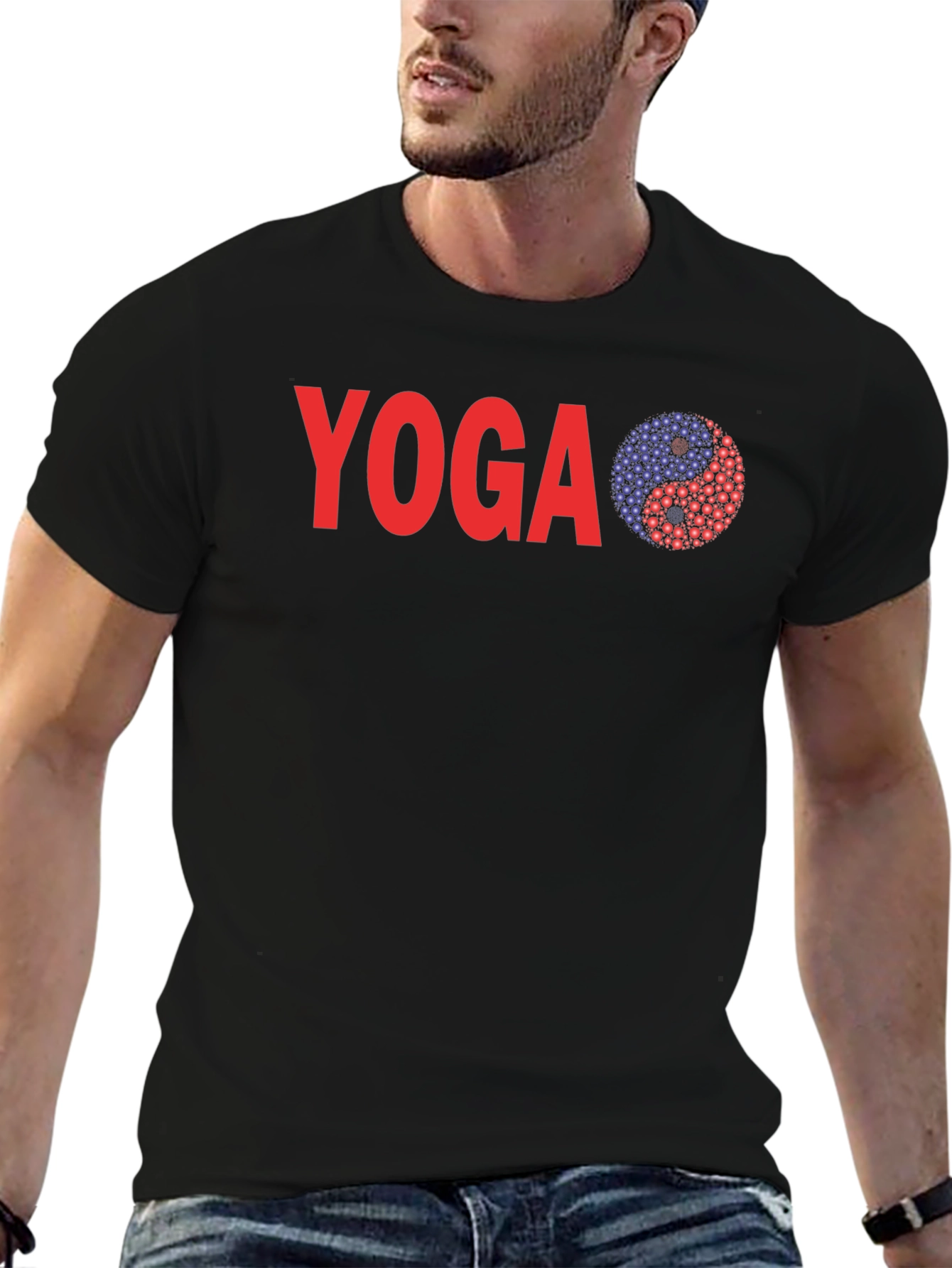 Yoga Yin Yang Graphic Tee - Relaxed Fit