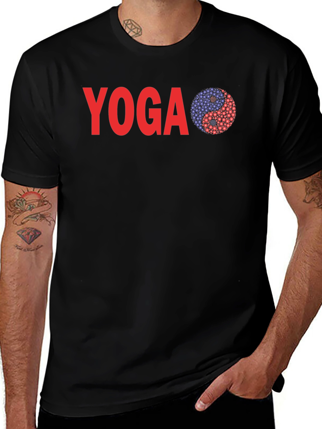 Yoga Yin Yang Graphic Tee - Relaxed Fit