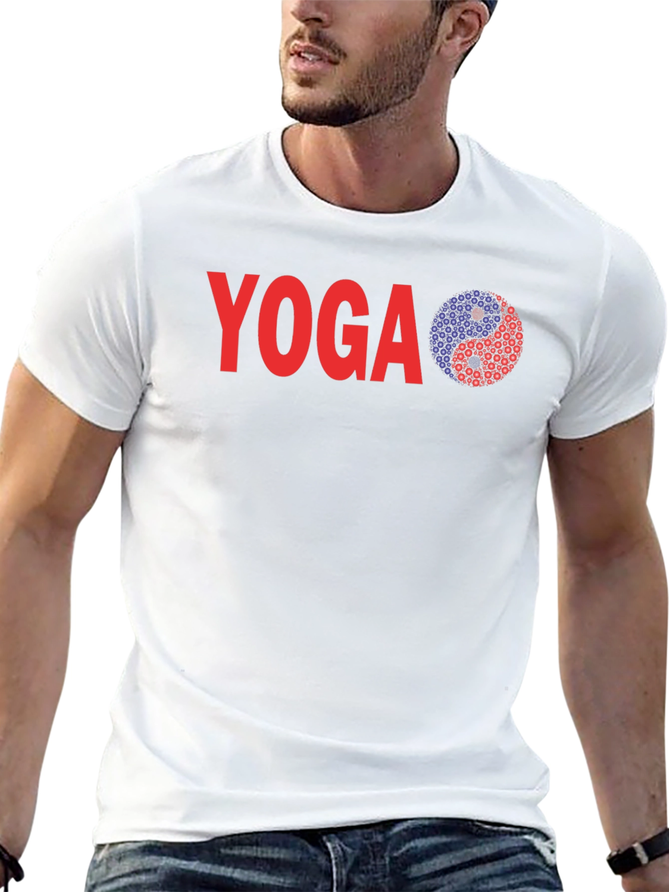 Yoga Yin Yang Graphic Tee - Relaxed Fit