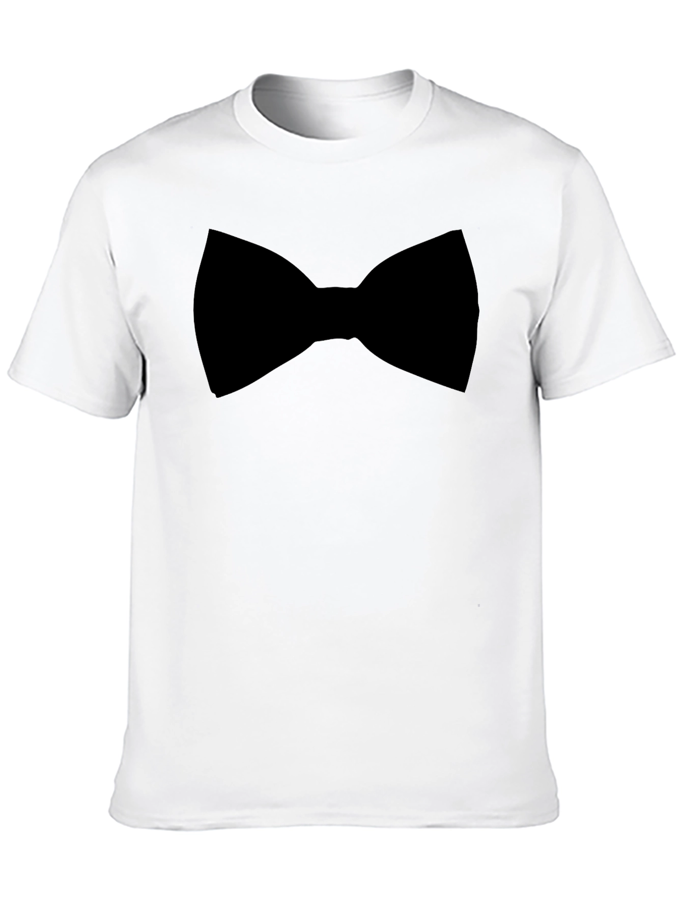 Black Bow Tie Graphic Tee - Menswear Casual