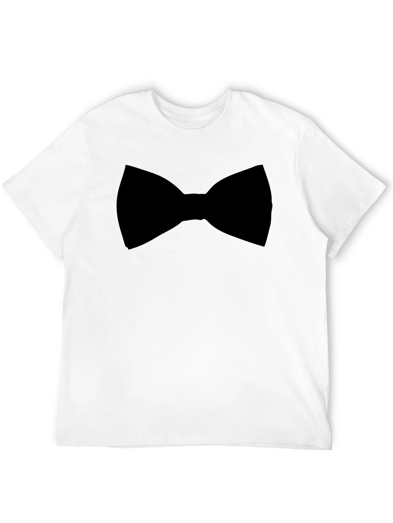 Black Bow Tie Graphic Tee - Menswear Casual